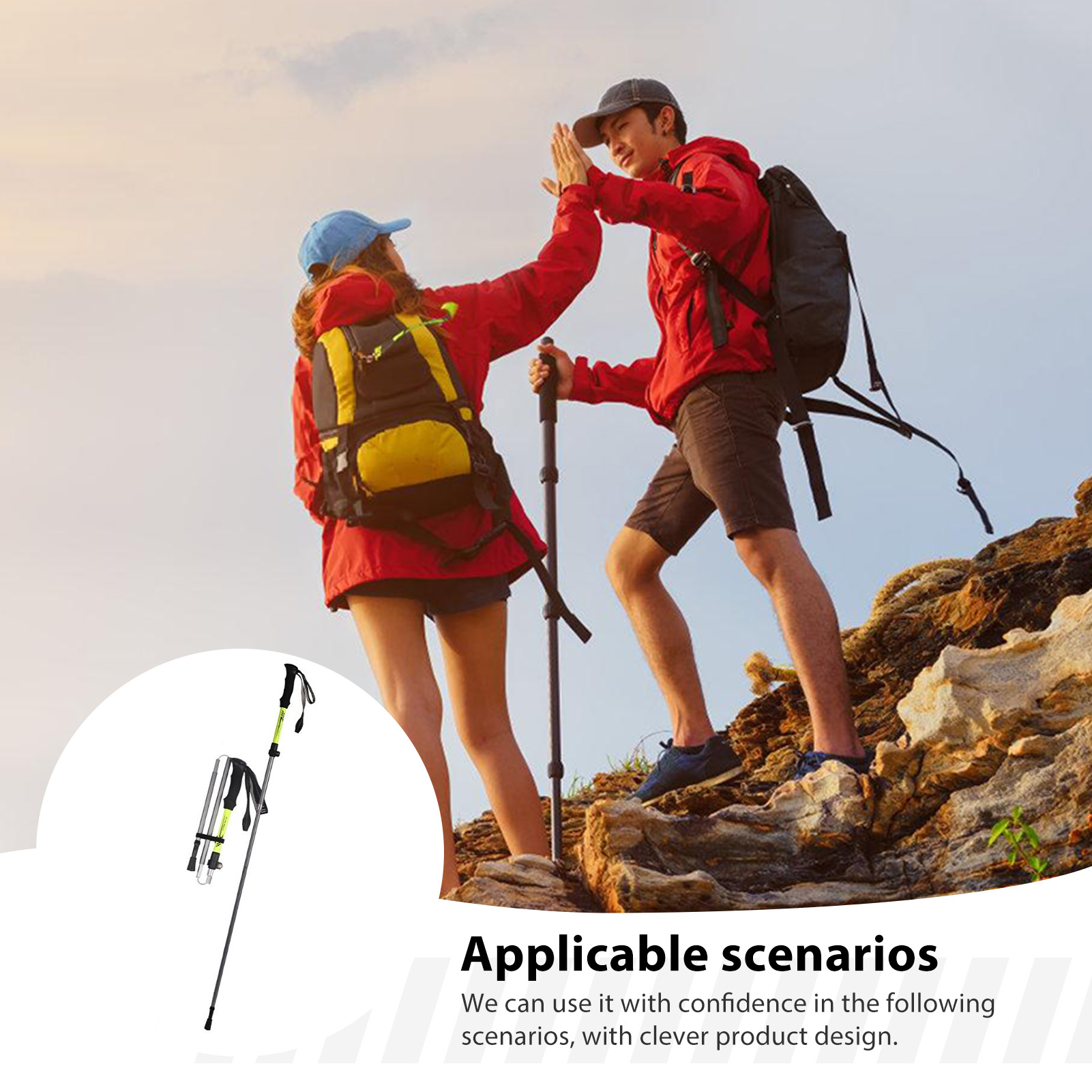 Aluminum Alloy Trekking Pole f - Outdoor Sport Climbing Gear review and price