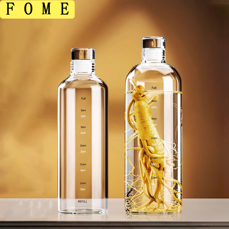 FOME 500/750/1000ml Glass Spor - Outdoor Sport Glass Water Bottle review and price