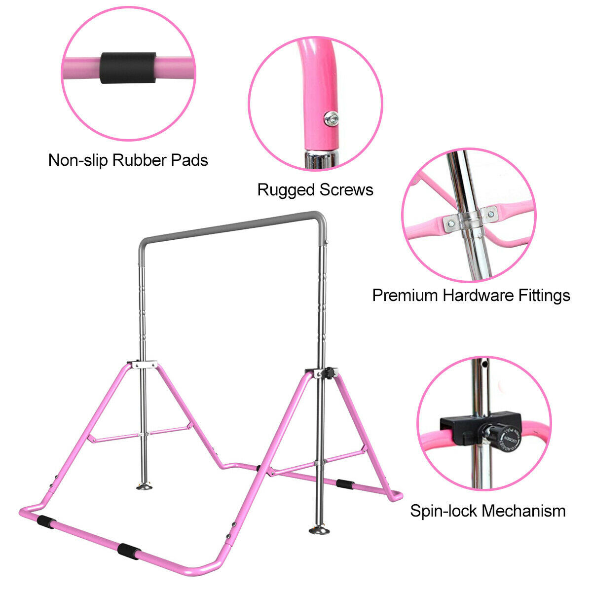 Adjustable 130cm Gym Bar for K - Gymnastic Bar Home review and price