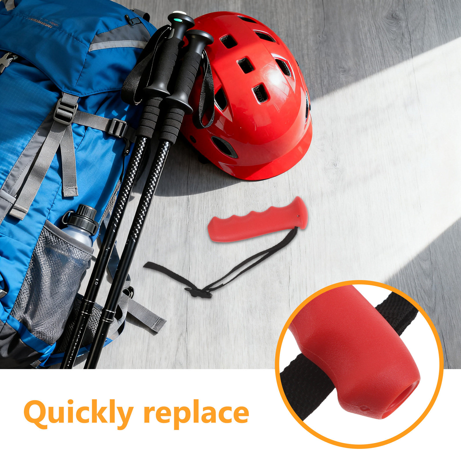 Red Cane Handle Grip Replaceme - Outdoor Sport Climbing Gear review and price