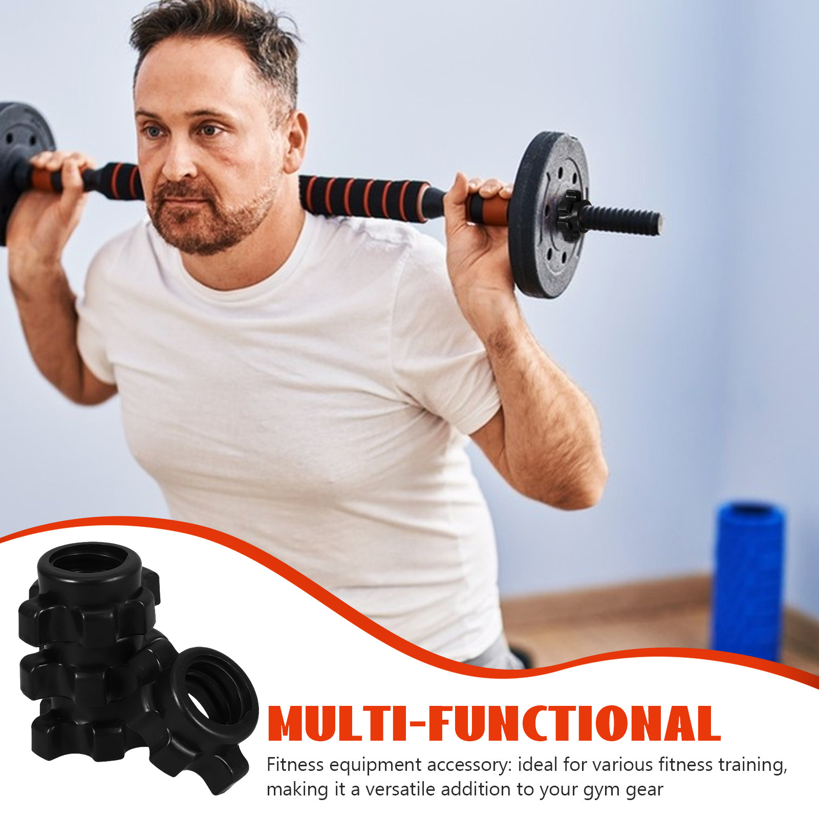 4 Pcs Plastic Nut Dumbbell Bar - Gymnastic Bar Home review and price