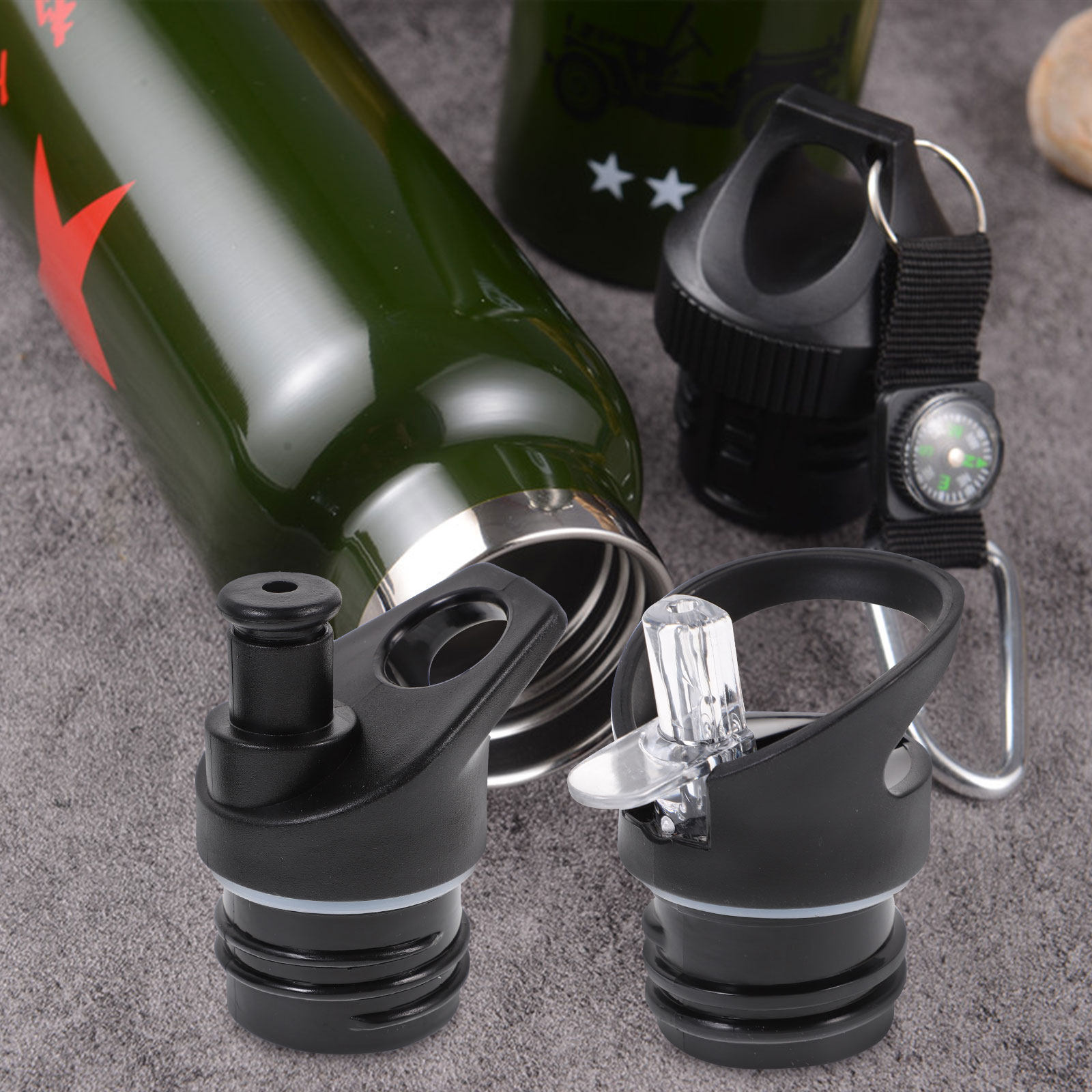 2Pcs Suction Nozzle Cover Plas - Outdoor Sport Glass Water Bottle review and price